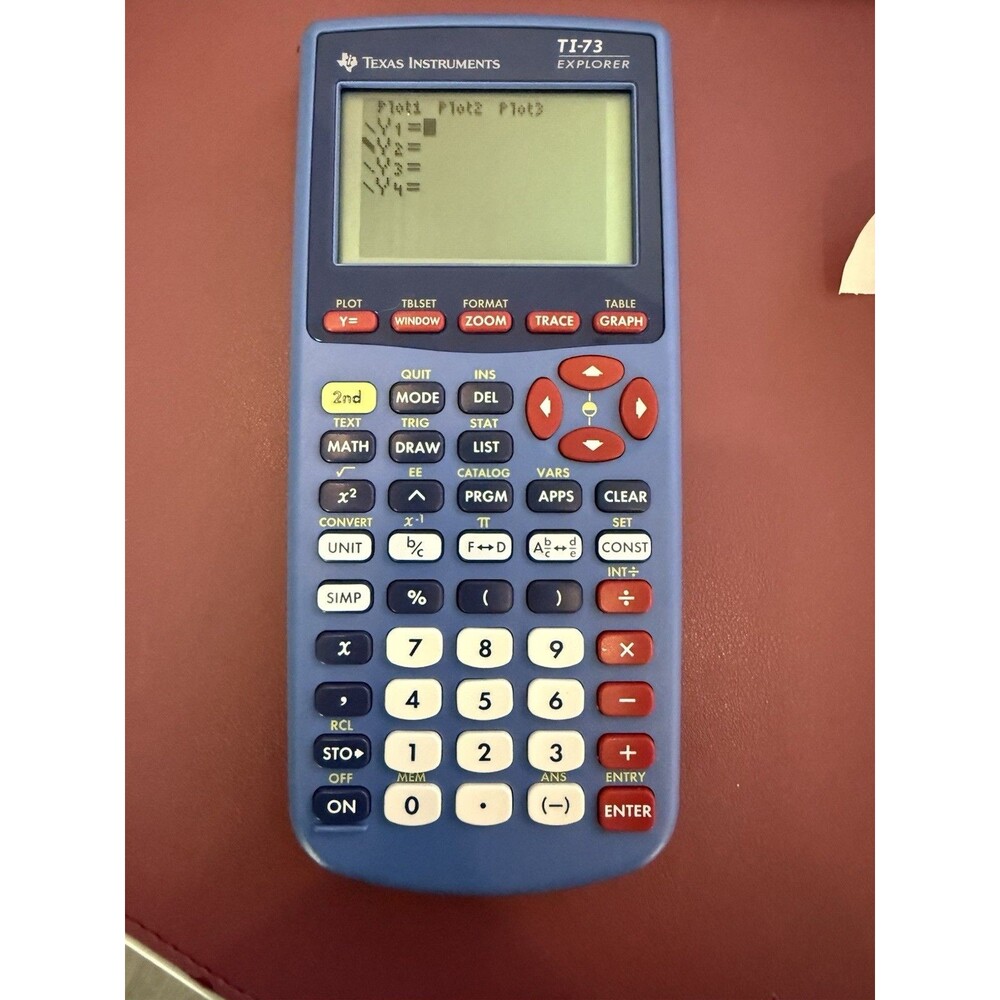 Texas Instruments TI-73 Explorer Graphing Calculator W/ Cover Tested Working